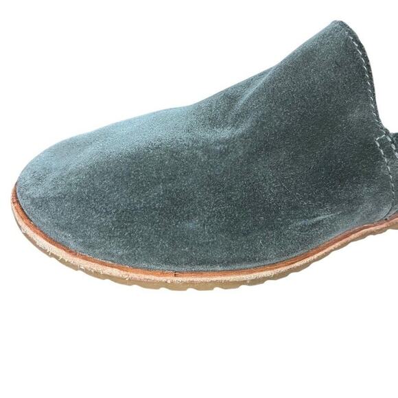 Sorel Ella Olive Green Suede Leather Flats Slip On Loafers Casual Shoes sz 8.5 - Picture 5 of 16